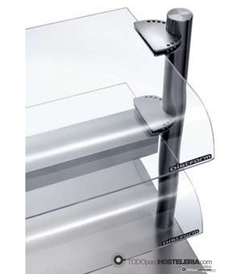 Soporte neutro para cristal curvo