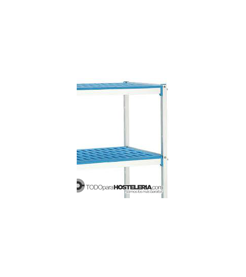 Estanterí­a de aluminio-polipropileno fondo 370 mm