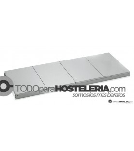 Estanteria acero inox bandeja lisa Fondo 400 mm.